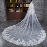 Princess Cute Lace Wedding Veils with Appliques